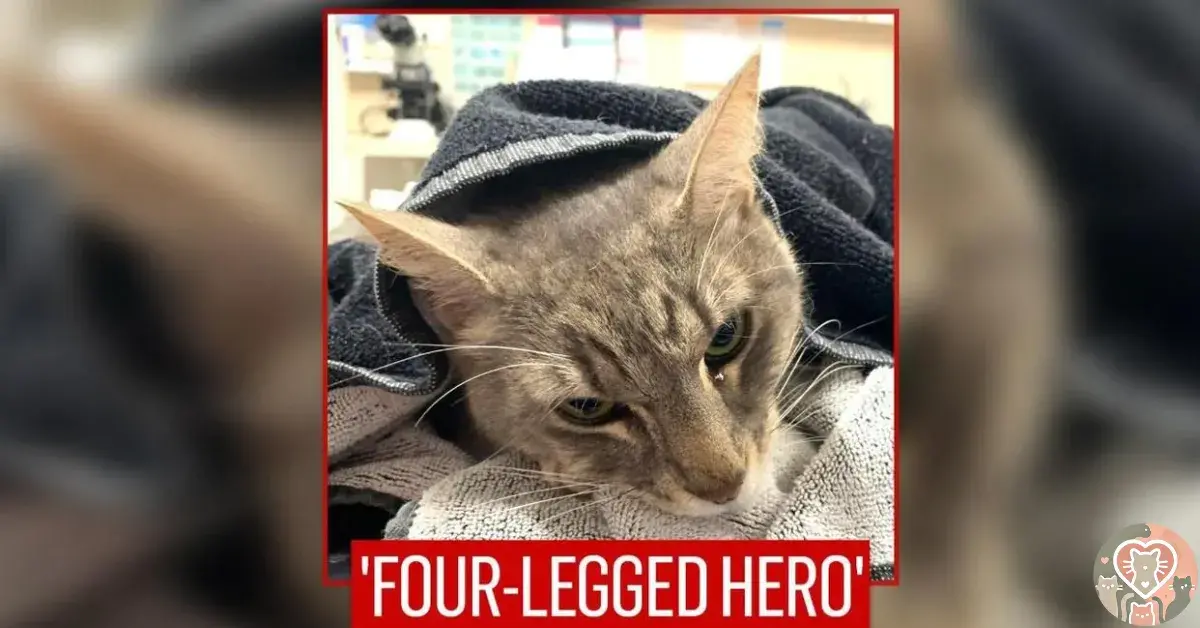 Arthur, the cat who gave his life to save children