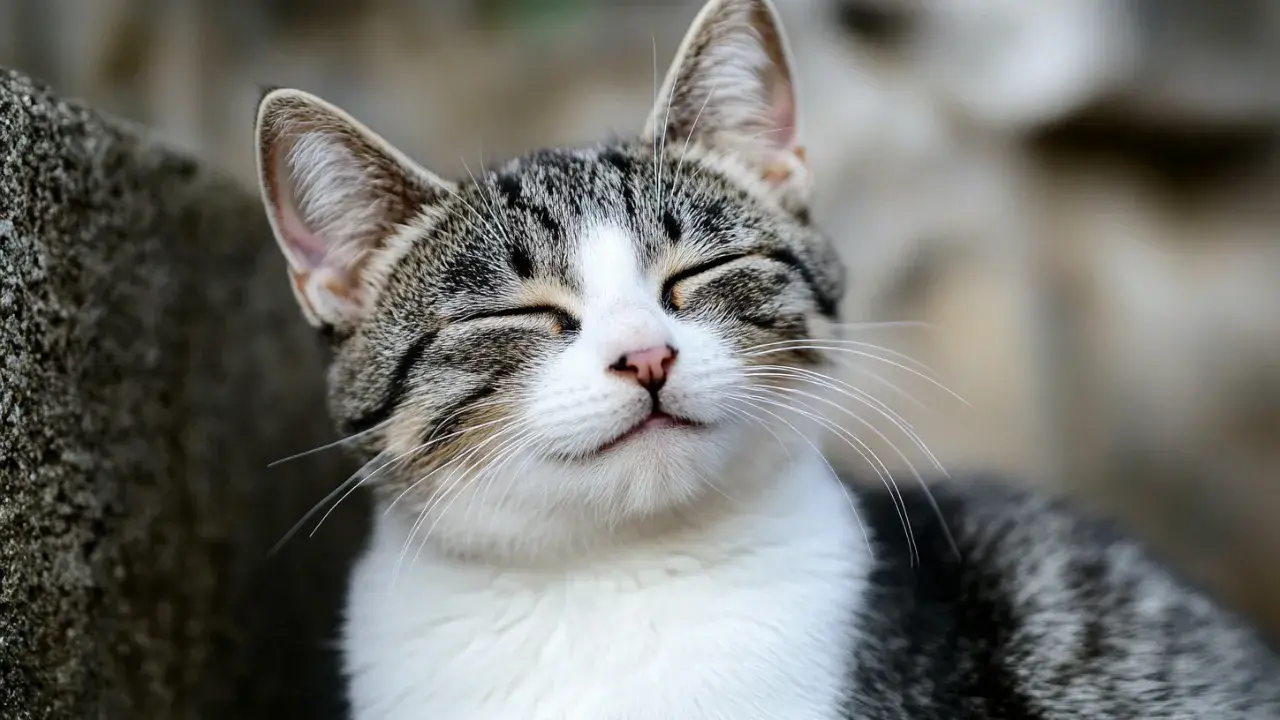 Most of the time, cats are in a light sleep phase