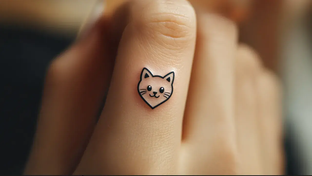Tiny Heart Cat