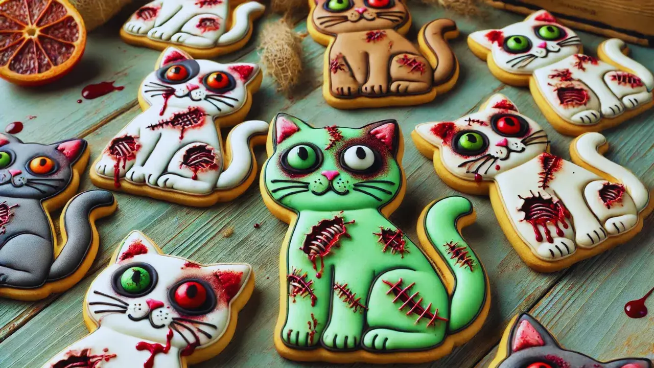 Zombie Cat Cookies