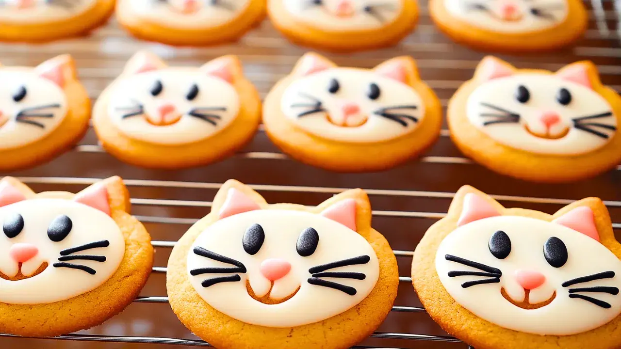 Cat Face Cookies